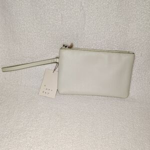 A New Day Light Cream Wristlet Clutch